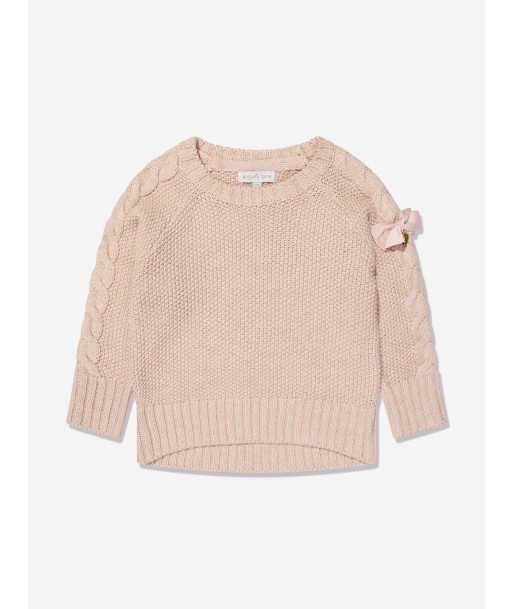 Angels Face Girls Macy Chunky Jumper in Pink livraison et retour toujours gratuits