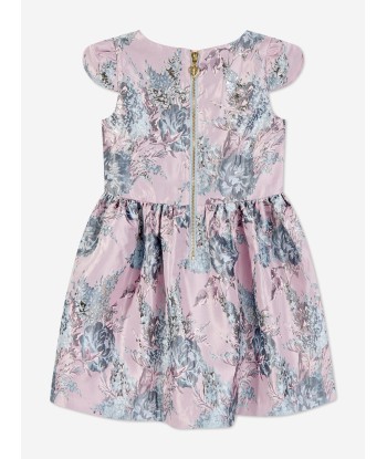 Angels Face Girls Desiree Flower Jacquard Dress in Pink chez Cornerstreet bien 