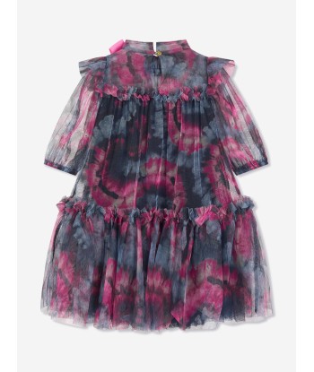 Angels Face Girls Myrtle Tie Dye Dress in Navy Jusqu'à 80% De Réduction