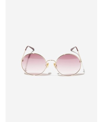 Chloé Girls Oval Sunglasses in Gold Comment ça marche