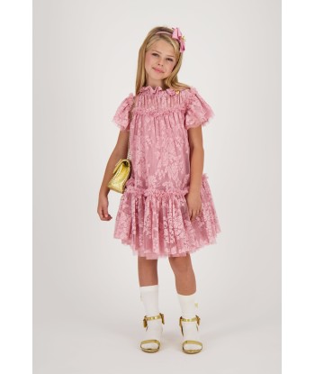 Angels Face Girls Vida Lace Dress in Pink Fin de série