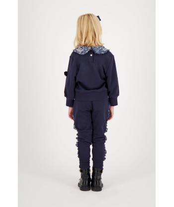 Angels Face Girls Tabby Printed Frill Tracksuit in Navy brillant des détails fins