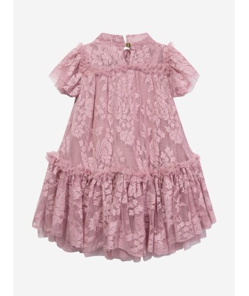 Angels Face Girls Vida Lace Dress in Pink Fin de série