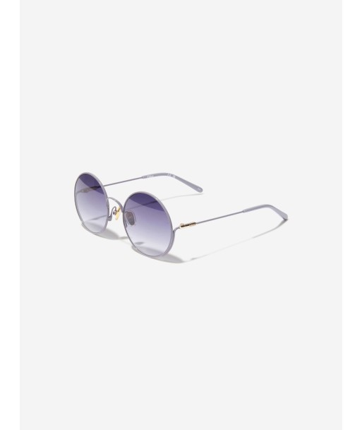 Chloé Girls Oval Sunglasses in Purple basket pas cher