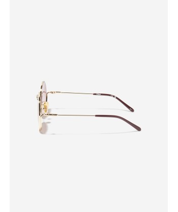 Chloé Girls Oval Sunglasses in Gold Comment ça marche