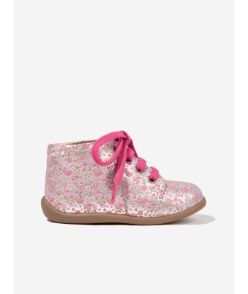 Pom D'Api Girls Liberty Stand Up Boots in Pink chez Cornerstreet bien 