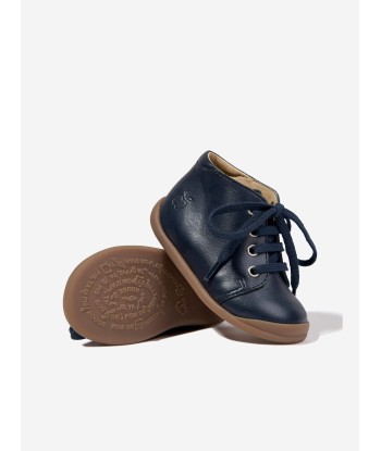 Pom D'Api Kids Vegan Flex-Up Boots in Navy soldes