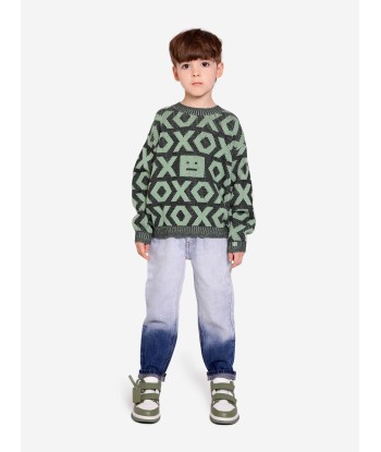 Acne Studios Kids Mini Kozu Jumper in Black en ligne des produits 