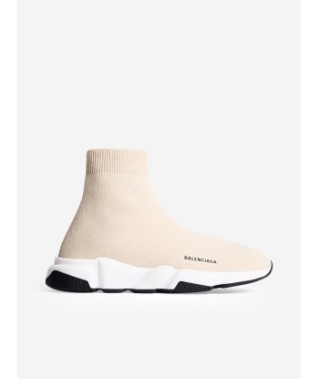 Balenciaga Kids Speed Trainers in Beige le des métaux précieux