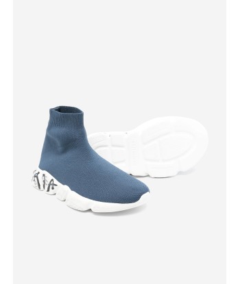 Balenciaga Kids Speed Trainers in Blue soldes