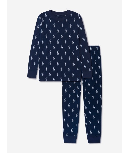 Ralph Lauren Boys Logo Pyjama Set in Navy Comparez plus de prix