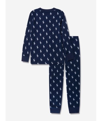 Ralph Lauren Boys Logo Pyjama Set in Navy Comparez plus de prix