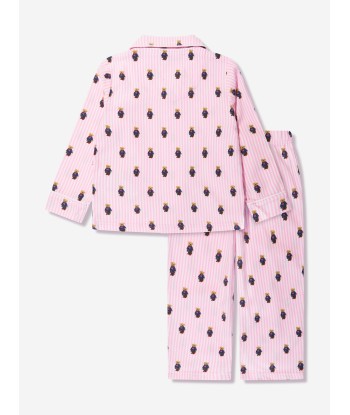 Ralph Lauren Girls Bear Pyjama Set in Pink france