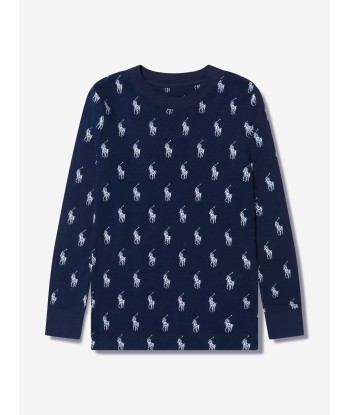 Ralph Lauren Boys Logo Pyjama Set in Navy Comparez plus de prix