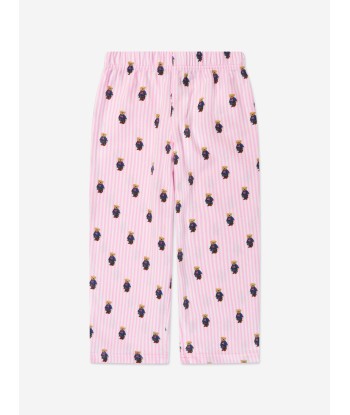 Ralph Lauren Girls Bear Pyjama Set in Pink france