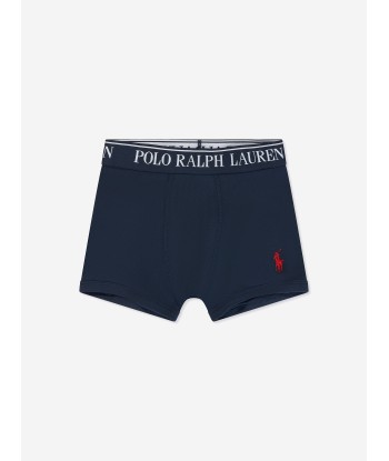 Ralph Lauren Boys 3 Pack Boxer Shorts Set in Blue du meilleur 