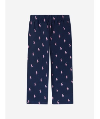 Ralph Lauren Girls Pyjama Set in Navy votre