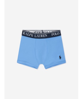 Ralph Lauren Boys 3 Pack Boxer Shorts Set in Blue du meilleur 