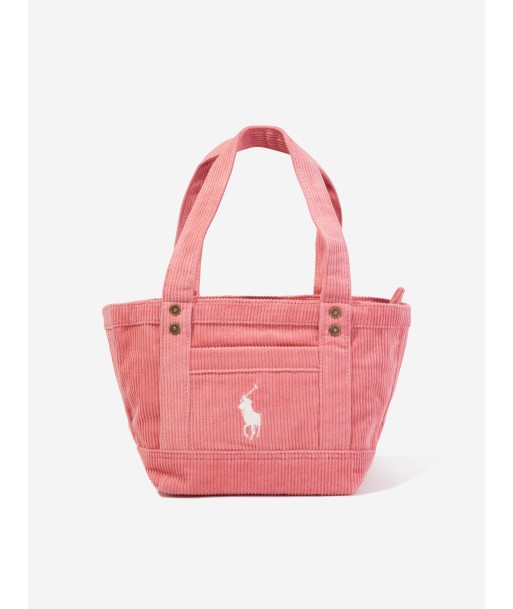 Ralph Lauren Girls Corduroy Mini Tote Bag in Pink en linge