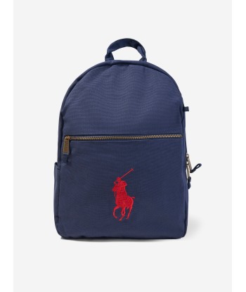 Ralph Lauren Kids Canvas School Backpack in Navy Toutes les collections ici