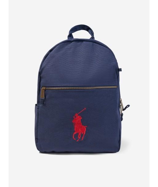 Ralph Lauren Kids Canvas School Backpack in Navy Toutes les collections ici