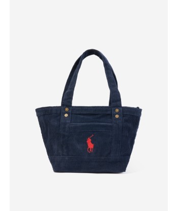 Ralph Lauren Kids Corduroy Mini Tote Bag in Navy Les magasins à Paris et en Île-de-France