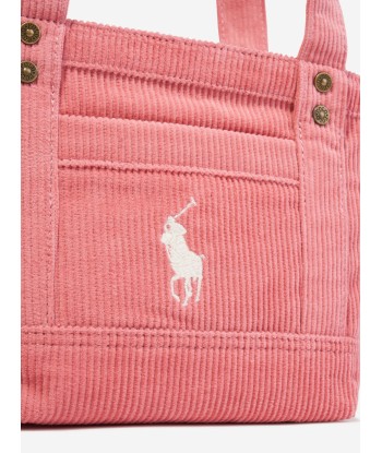 Ralph Lauren Girls Corduroy Mini Tote Bag in Pink en linge