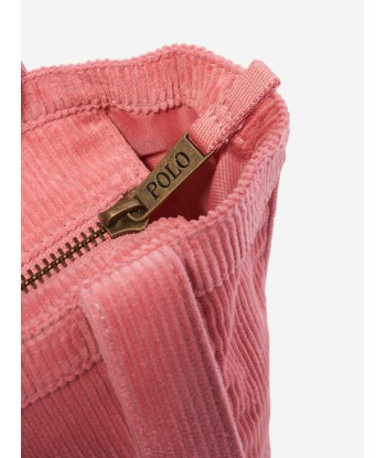 Ralph Lauren Girls Corduroy Mini Tote Bag in Pink en linge