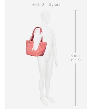 Ralph Lauren Girls Corduroy Mini Tote Bag in Pink en linge