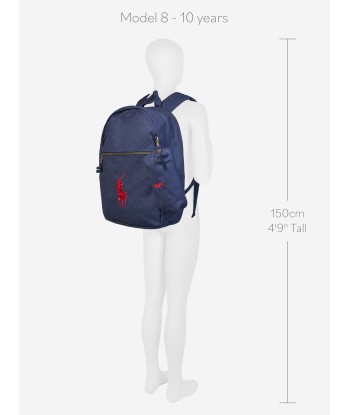 Ralph Lauren Kids Canvas School Backpack in Navy Toutes les collections ici