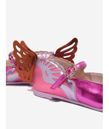 Sophia Webster Girls Leather Heavenly Shoes in Pink store