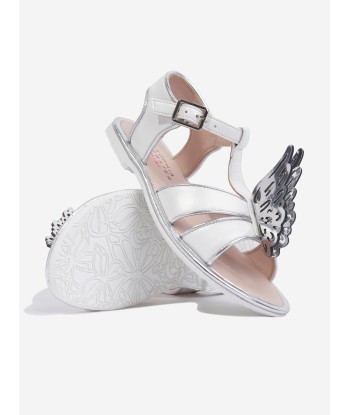 Sophia Webster Girls Leather Celeste Sandals in Ivory en ligne