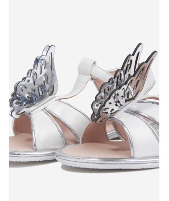 Sophia Webster Girls Leather Celeste Sandals in Ivory en ligne