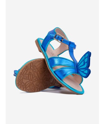 Sophia Webster Girls Leather Celeste Sandals in Blue le concept de la Pate a emporter 