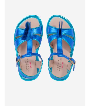 Sophia Webster Girls Leather Celeste Sandals in Blue le concept de la Pate a emporter 