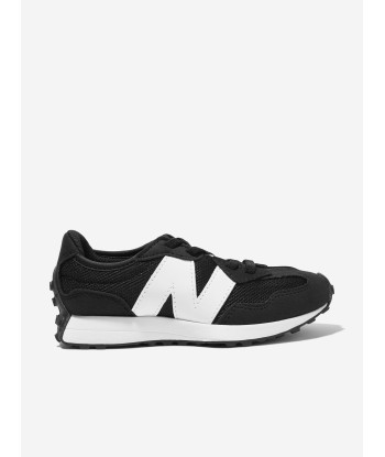 New Balance Kids 327 Trainers in Black brillant des détails fins