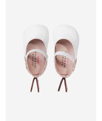 Sophia Webster Baby Girls Leather Evangeline Shoes in White vous aussi creer 