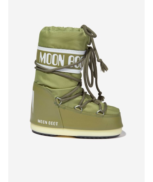 Moon Boot Kids Icon Nylon Snow Boots in Green sélection de produits