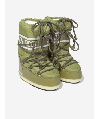 Moon Boot Kids Icon Nylon Snow Boots in Green sélection de produits