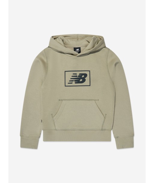 New Balance Kids Essentials Brushed Back Hoodie in Green JUSQU'A -70%! 