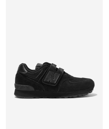 New Balance Kids 574 Trainers in Black sur le site 