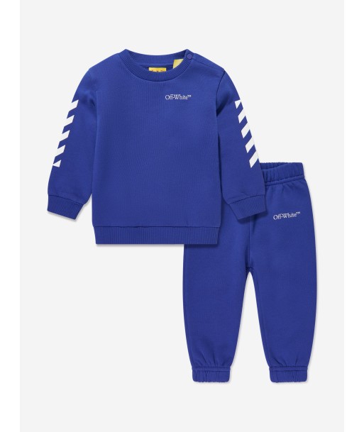 Off-White Baby Boys Bookish Diag Tracksuit in Blue Vous souhaitez 