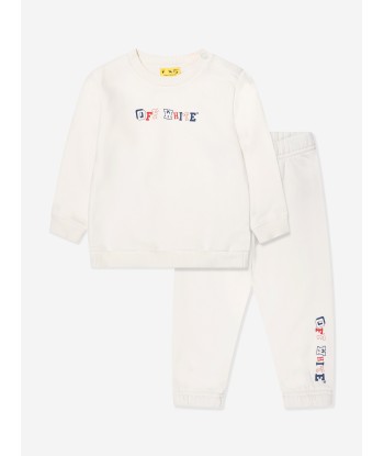 Off-White Baby Boys Letters Logo Tracksuit in Ivory du meilleur 