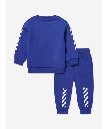 Off-White Baby Boys Bookish Diag Tracksuit in Blue Vous souhaitez 