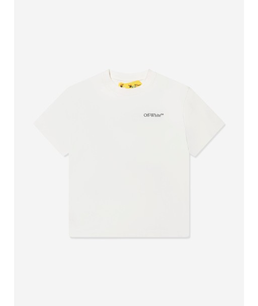 Off-White Boys Classic Arrow Tab T-Shirt in White solde