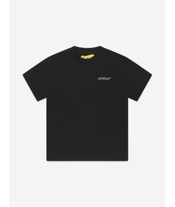 Off-White Boys Classic Arrow Tab T-Shirt in Black de la marque