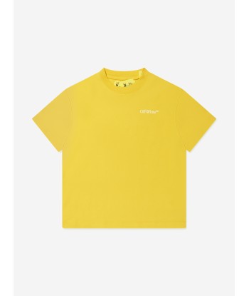 Off-White Boys Classic Arrow Tab T-Shirt in Yellow suggérées chez