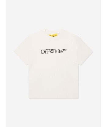 Off-White Boys Bookish Bit Logo T-Shirt in White du meilleur 