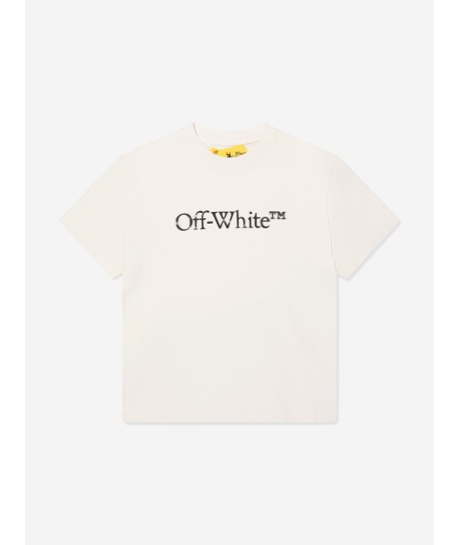 Off-White Boys Bookish Bit Logo T-Shirt in White du meilleur 