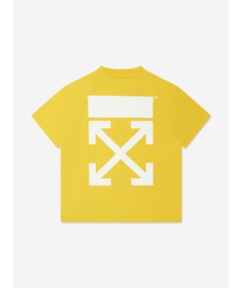 Off-White Boys Classic Arrow Tab T-Shirt in Yellow suggérées chez